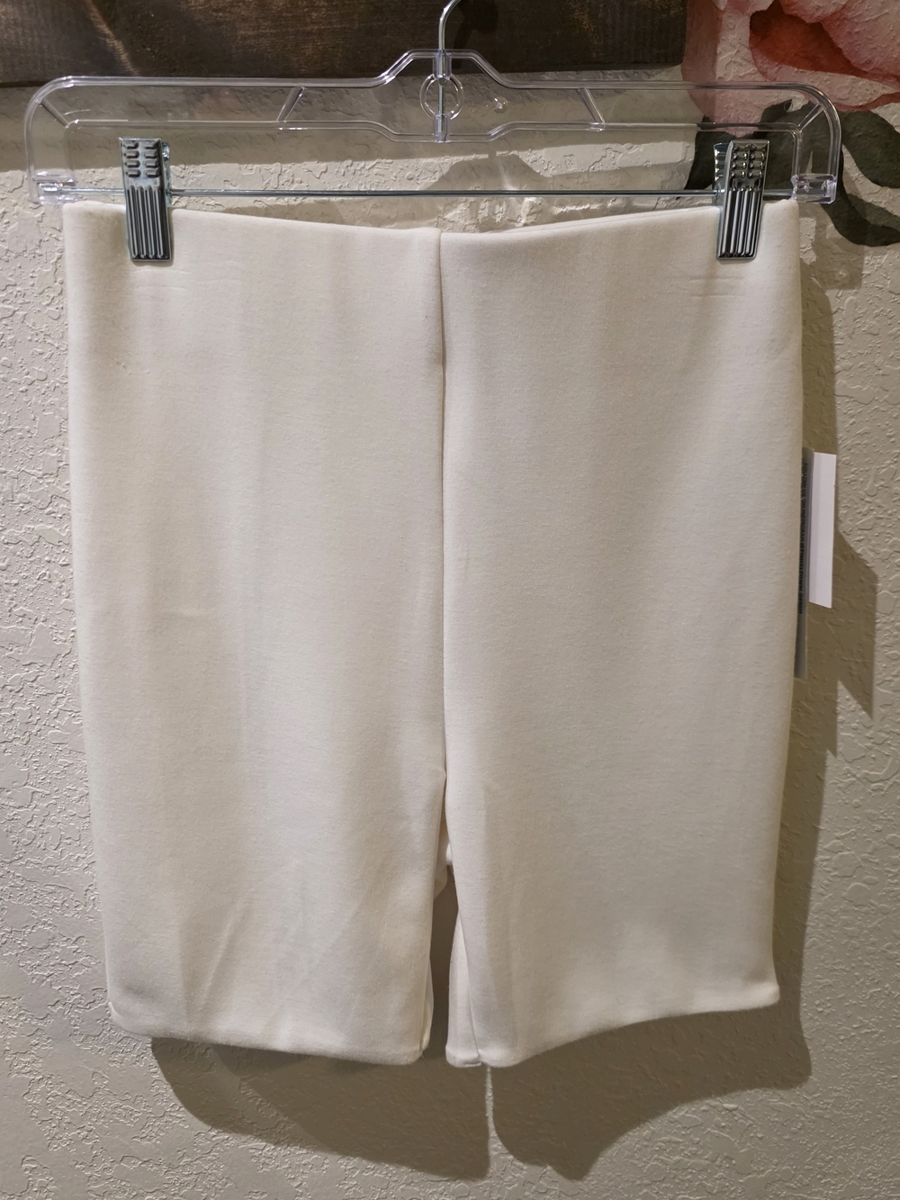 Tinseltown Cream High-Rise Bike Shorts
